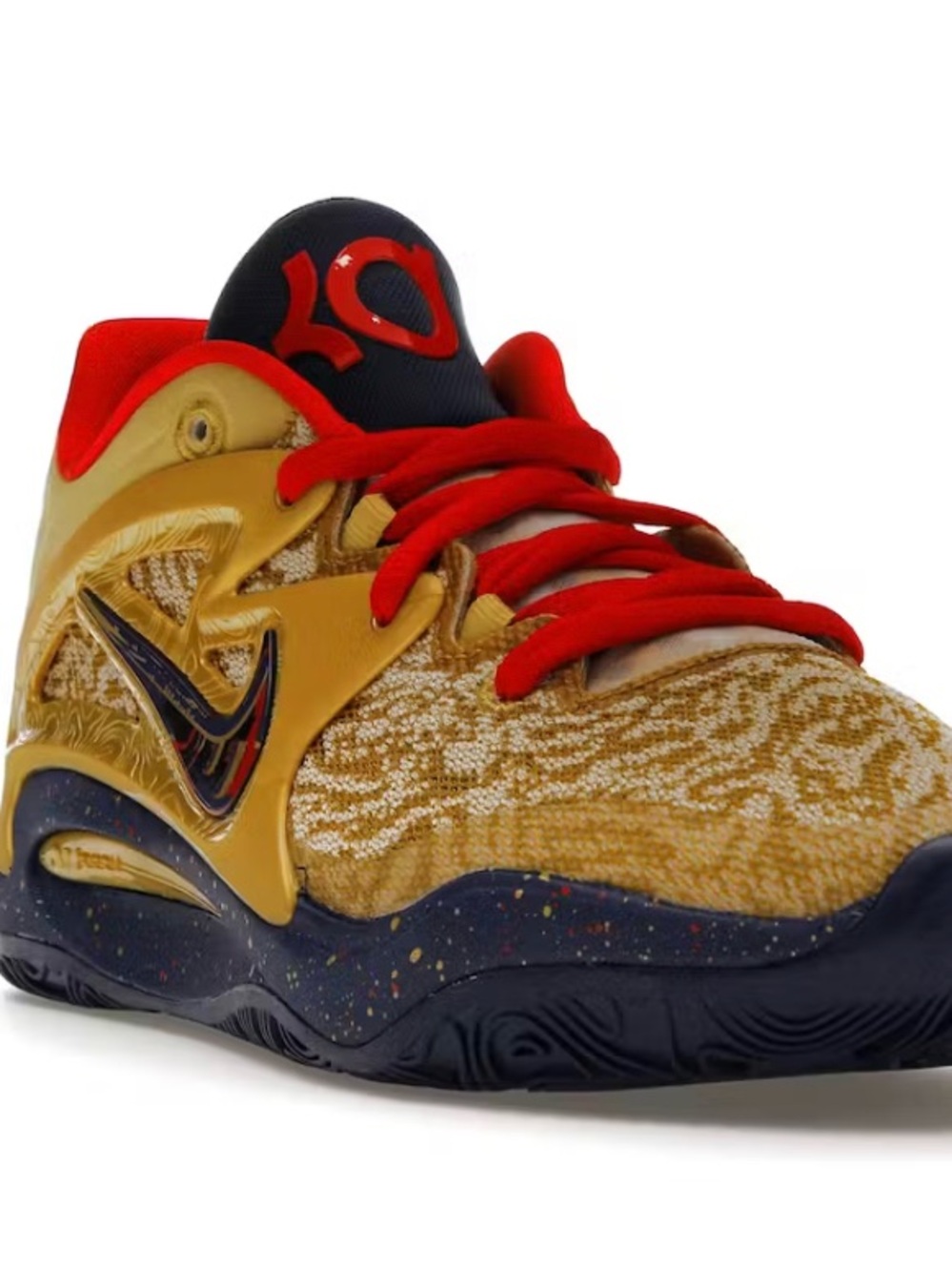 Nike KD' Basketball Shoe in Gold and Red USA